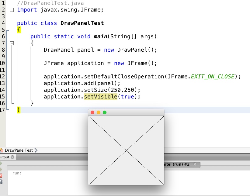 Ejemplo de las clases Graphics y JPanel. Diario personal de java.