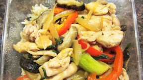 Fried Chicken With Brown Rice