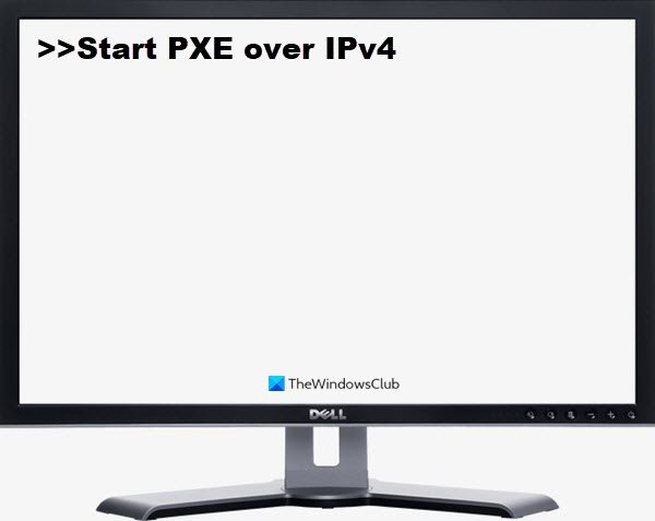 IPv4를 통해 PXE 시작