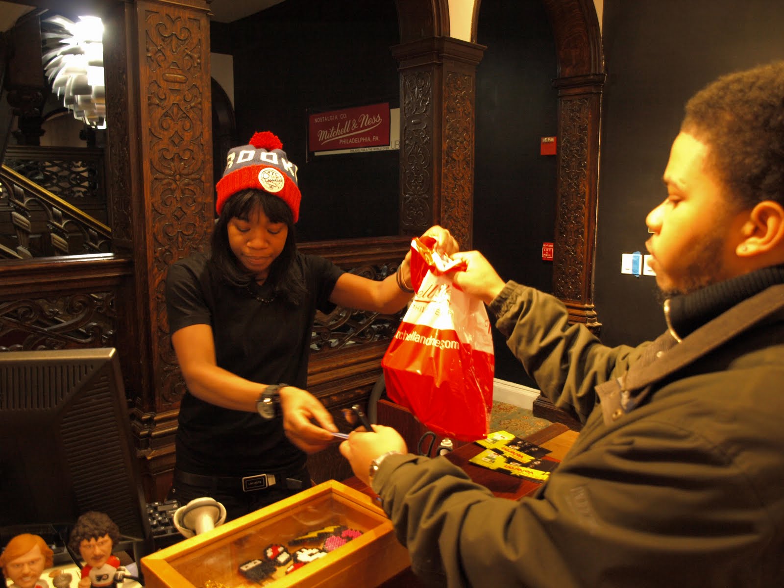 HELLO PHILLY: mitchell and ness store.