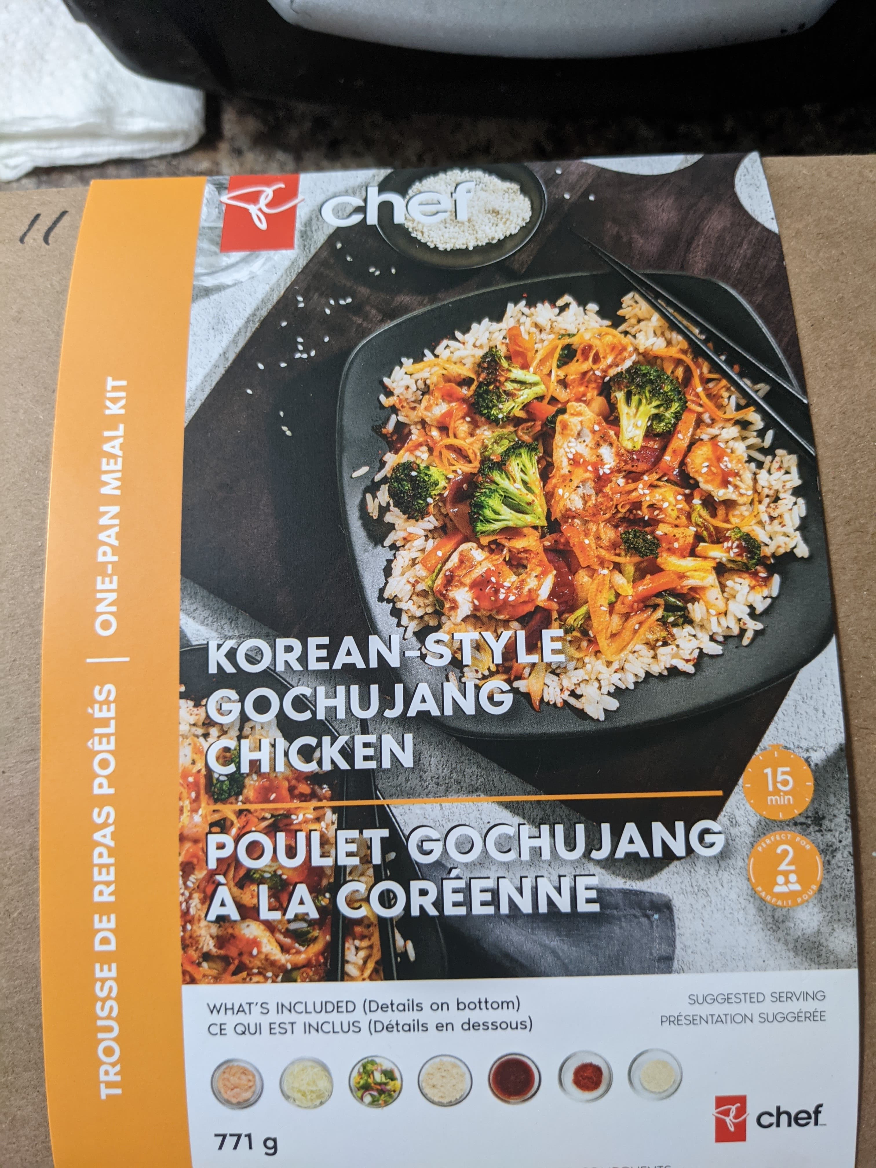 Adorable Fluff PC Chef. Korean Style Gochujang Chicken Meal Kit Review.