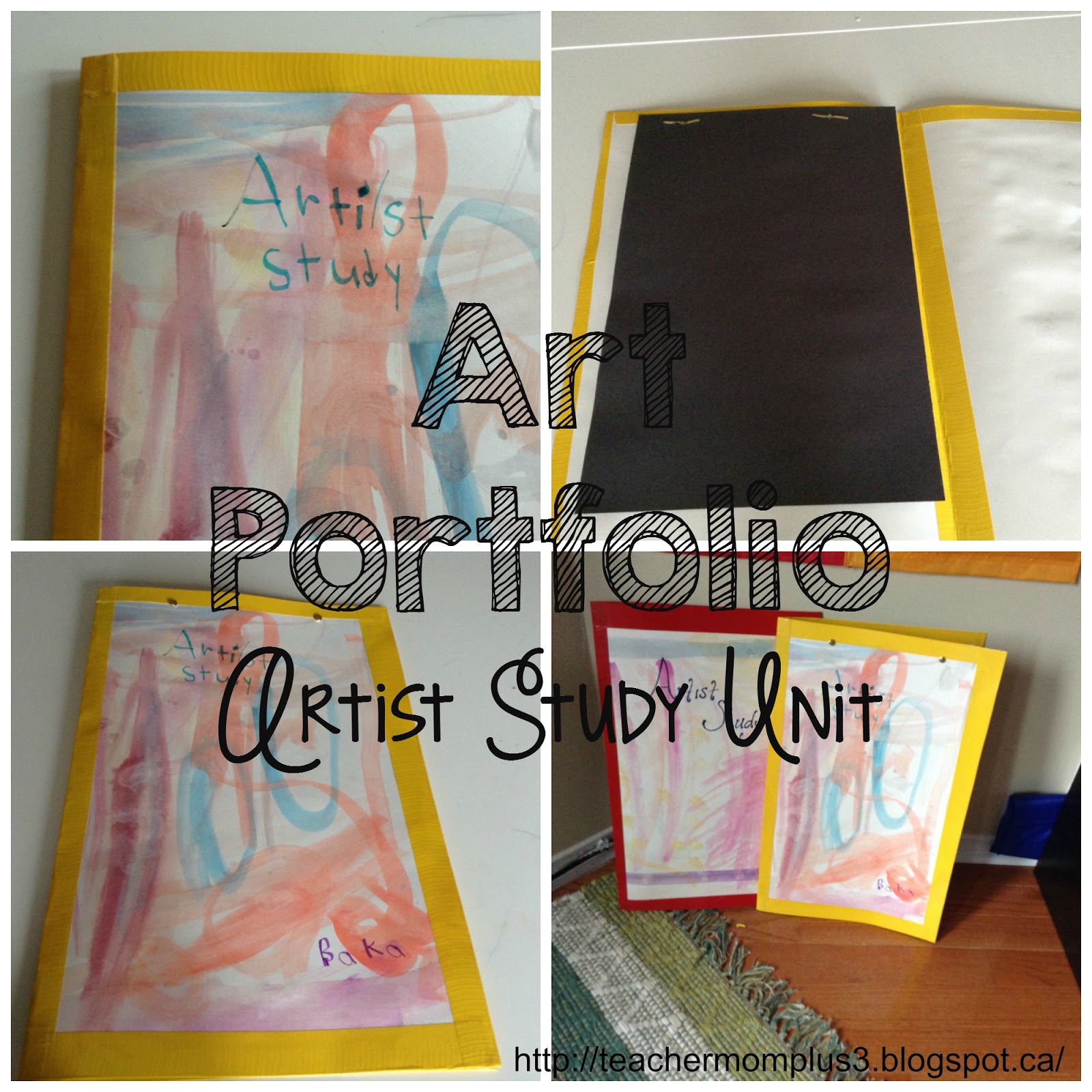 TeacherMomPlus3 DIY Art Portfolio (Artist Study Unit)