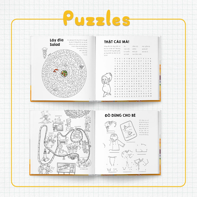 [A116] Khám phá thế giới tuyệt diệu của mẹ bầu và thai nhi qua combo sách Activity Books