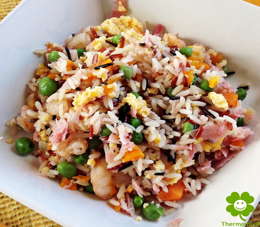 ARROZ TRES DELICIAS CON THERMOMIX