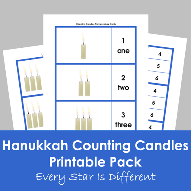 Hanukkah Counting Candles Printable Pack