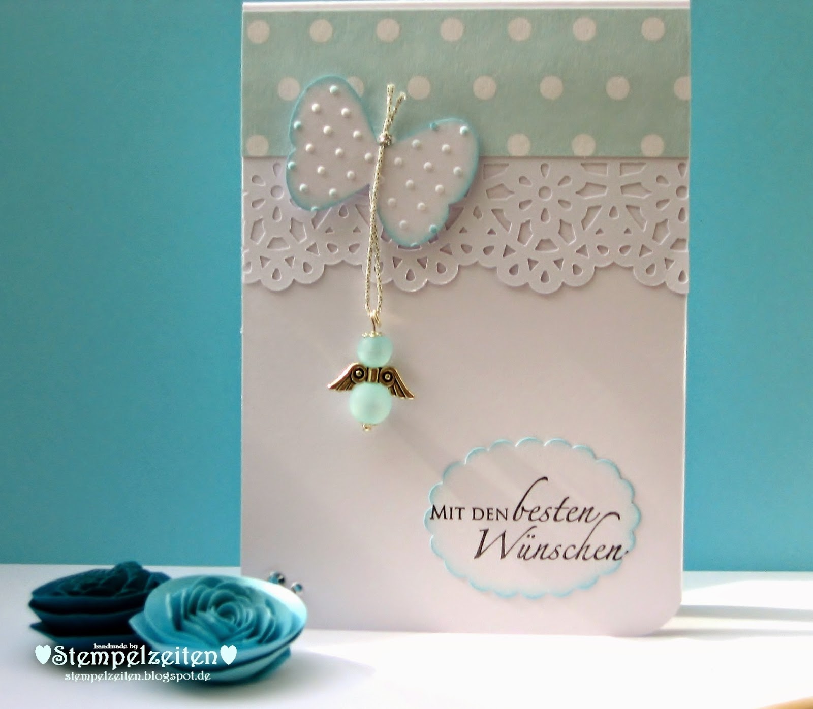 Stempelzeiten: Schutzengel-Karte