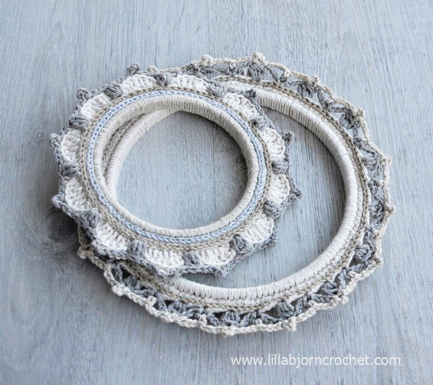 Crochet with Embroidery Hoops 3 New Designs LillaBjörn's Crochet World