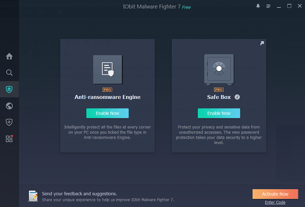 Бесплатный сейф IObit Malware Fighter