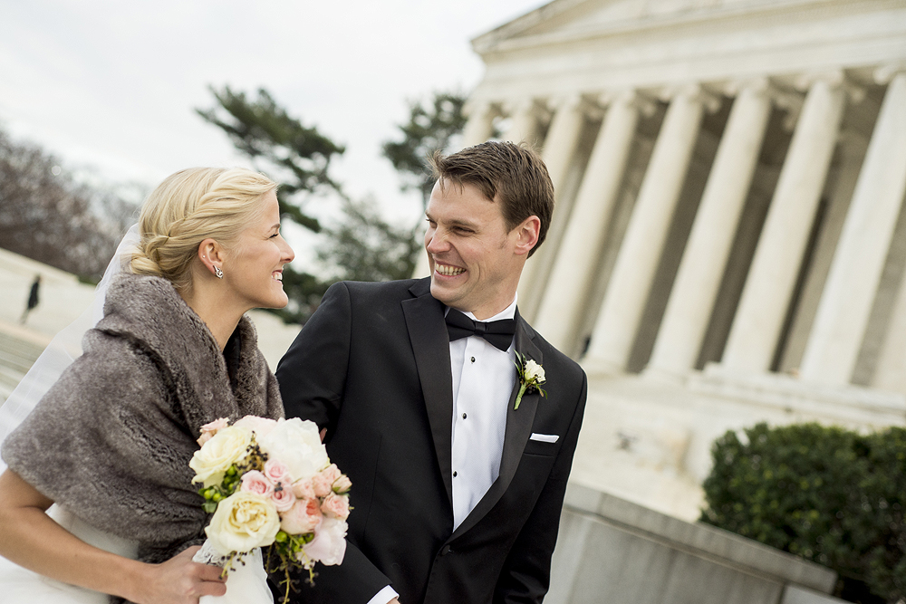 Jefferson Memorial, DC Wedding Photography