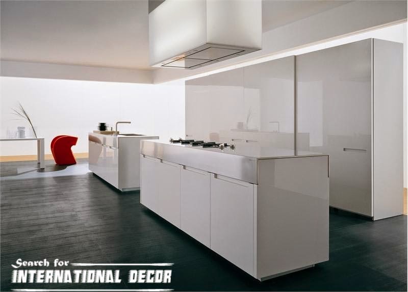 Italian kitchen, Italian cuisine, modern white kitchen