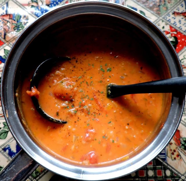 Tomato & Rice Soup (small batch)