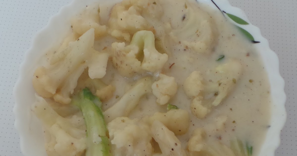 Cauliflower in white sauce