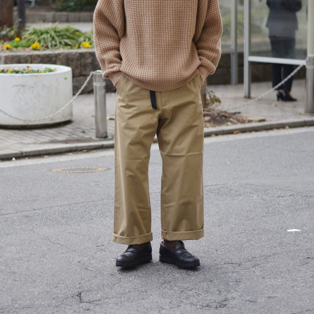 素敵な素敵なuniversal Products ノータックワイドチノ デニム