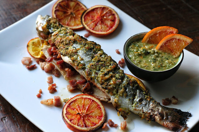 Rainbow Trout with Orange Salsa