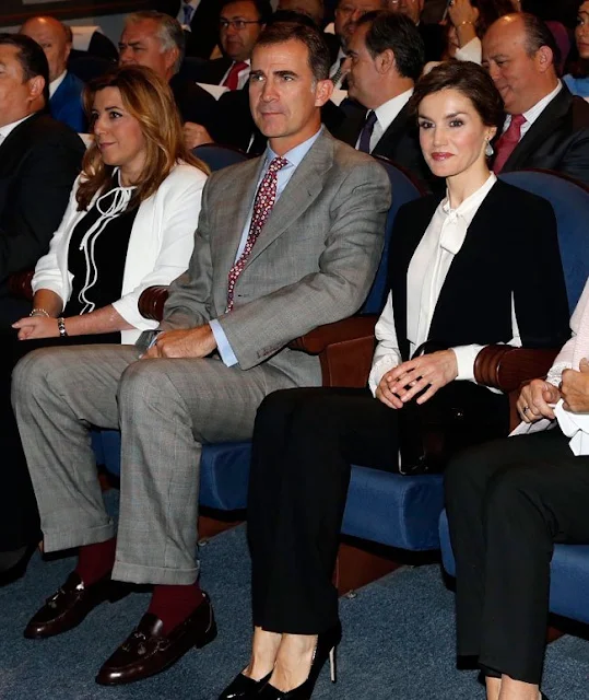 King Felipe VI of Spain and Queen Letizia of Spain attended the National Innovation and Design Awards 2015