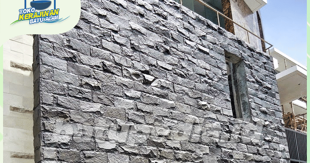 Batu Alam Andesit Rata Alam Permukaan Natural