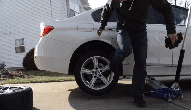 How to remove a flat tire that won't come off?