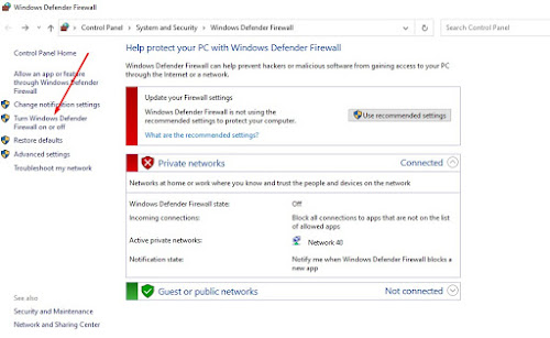 Windows Defender Firewall