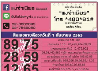 เลข หลุด กอง สลาก 15 7 62