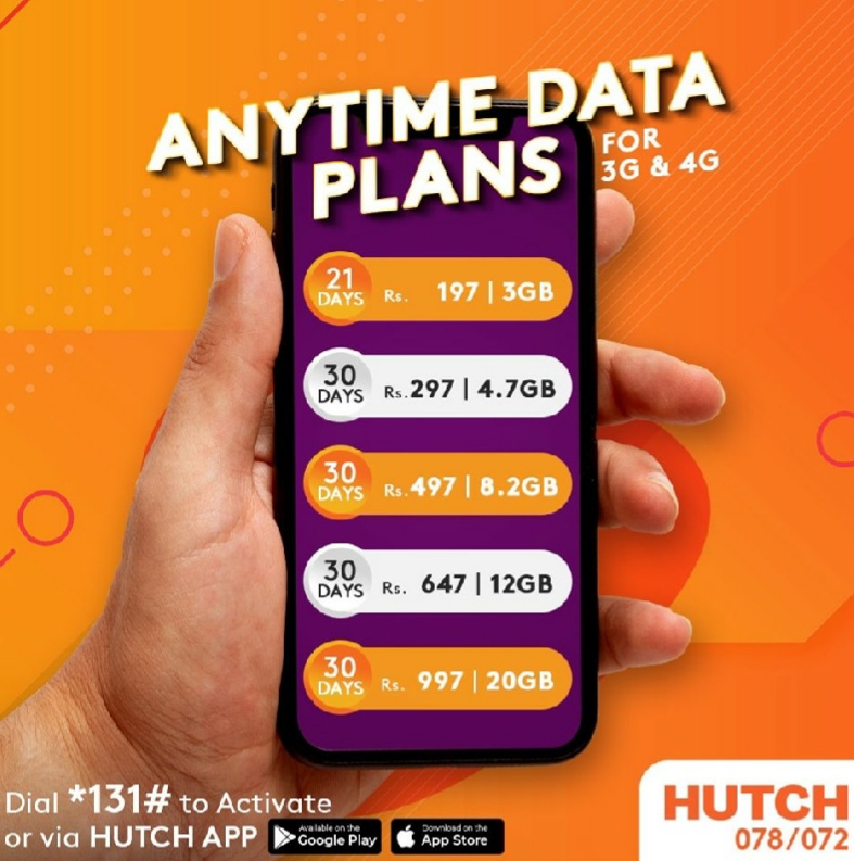 Hutch New Any Time Data Plans