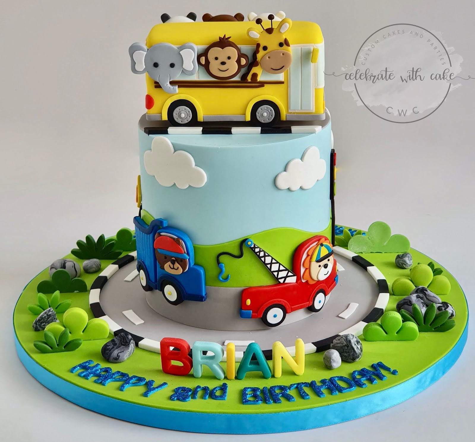 School Bus Cakes