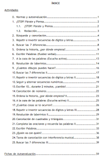 ALUMNADO CON TDAH. TALLER PARA EL DESARROLLO DE LAS FUNCIONES EJECUTIVAS PRIMER CICLO DE PRIMARIA