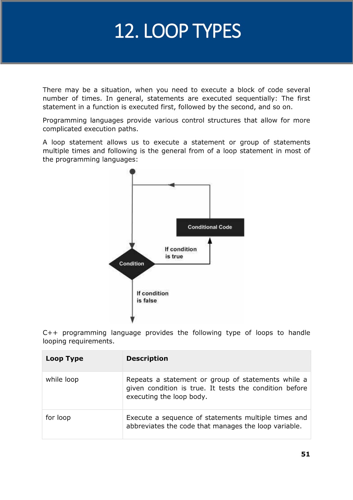 Computer Languages and Work From Home Jobs: C++ LANGUAGE LOOP TYPES