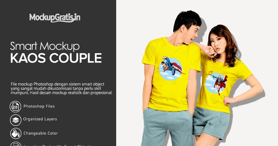 Download Mockup Kaos Couple Gratis Psd File Mockupgratis In Download Psd Mockup Gratis PSD Mockup Templates
