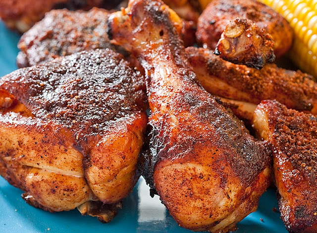 Chicken Barbecued Dry Rubbed Recipe