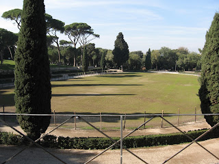 The showjumping competitions at the 1960 Olympics took place at the Piazza di Siena in the Villa Borghese Gardens