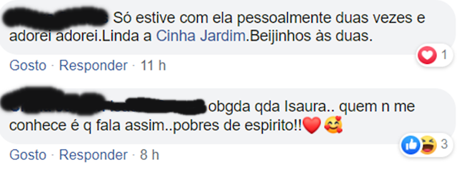 Cinha Jardim não pede desculpa. Atos xenófobos.