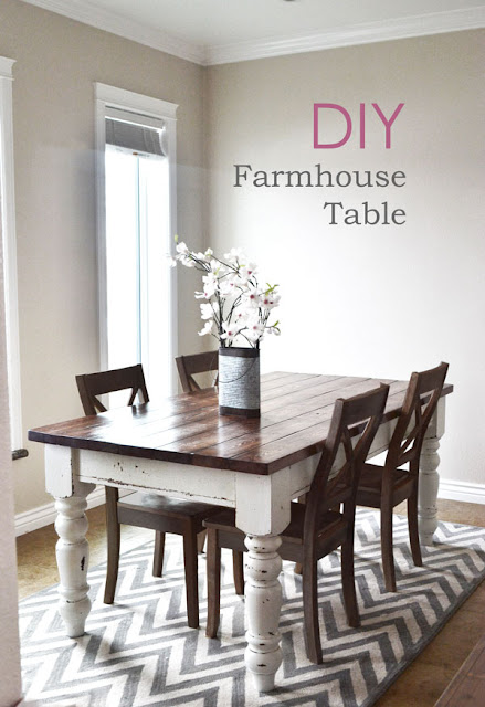 12 beautifully rustic farmhouse table. -  Littlehouseoffour.com