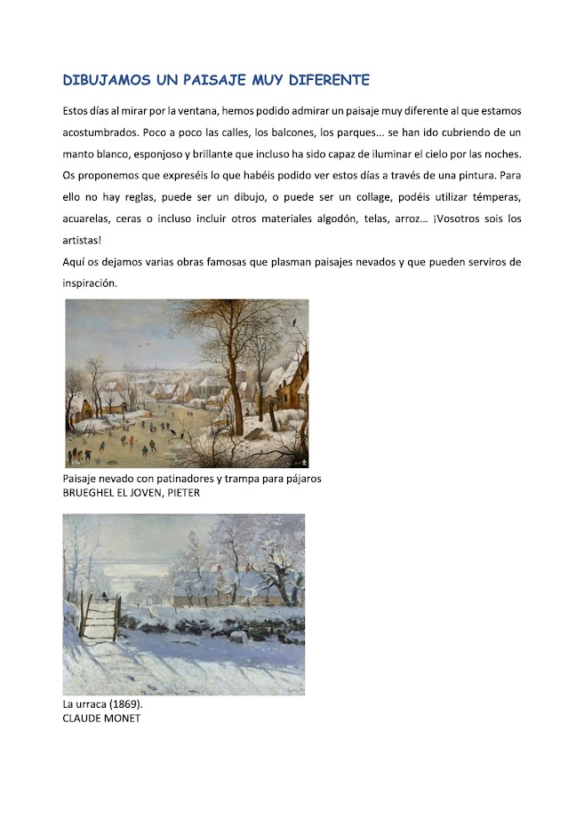 Propuesta de trabajo 11 y 12 de enero Quinto Delibes