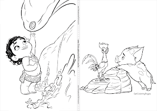 Moana: Libro para Colorear para Imprimir Gratis. Moana: Libro para Colorear para Imprimir Gratis.