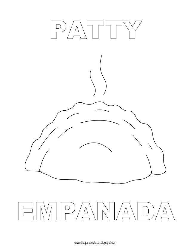 Dibujos Inglés - Español con E: Empanada - Patty