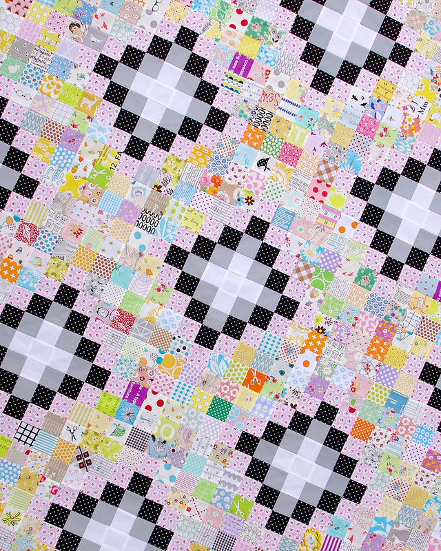 Irish Chain Scrap Buster Quilt - Work in Progress and Tutorial | Red Pepper Quilts