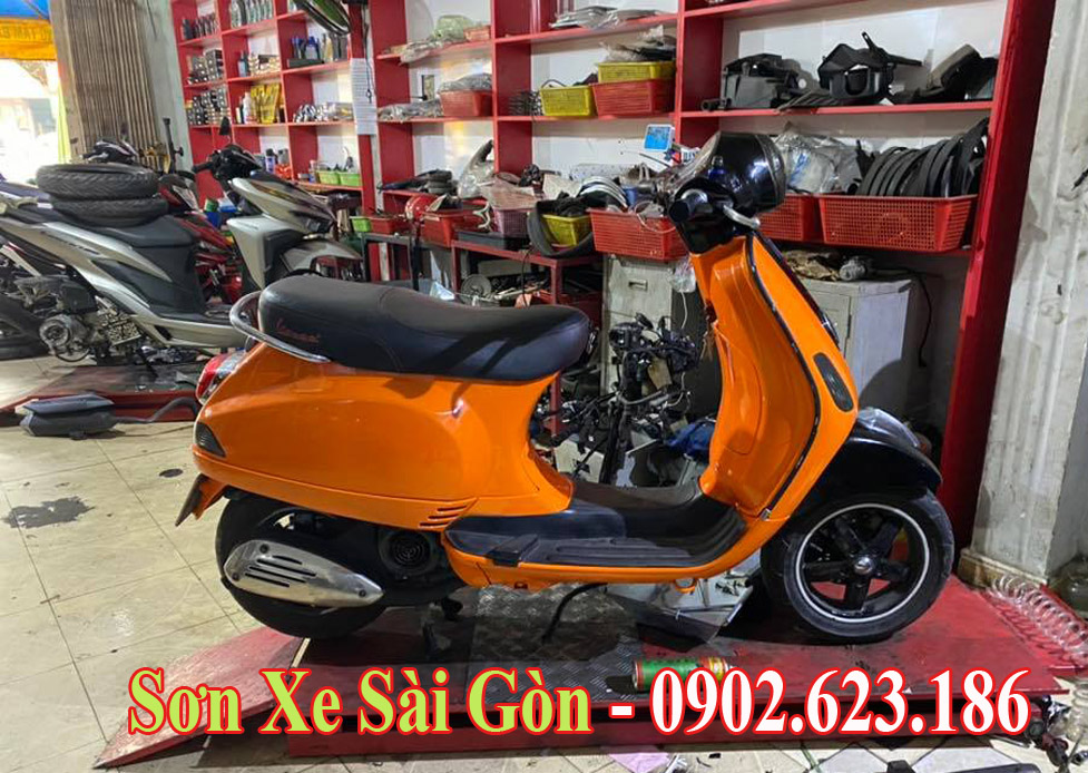 Xe Vespa Sprint abs 2017 màu cam  2banhvn