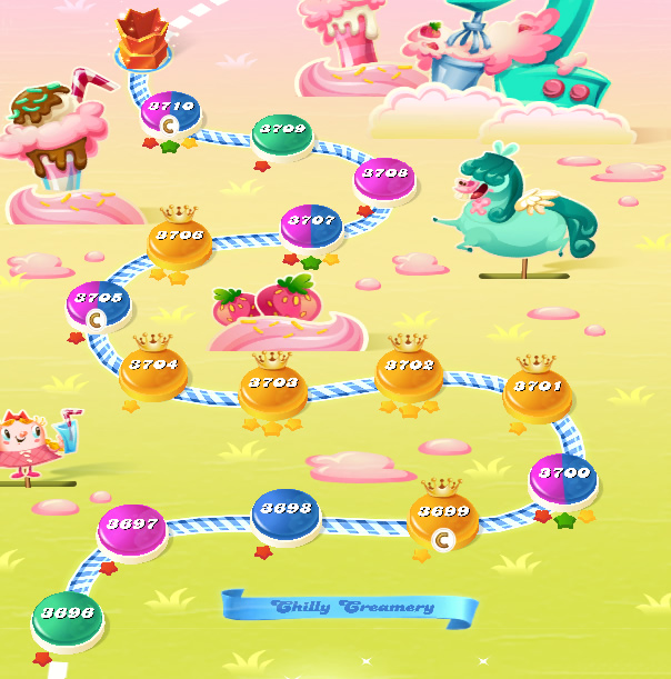 Candy Crush Saga level 3696-3710 Candy Crush Saga level 3696-3710