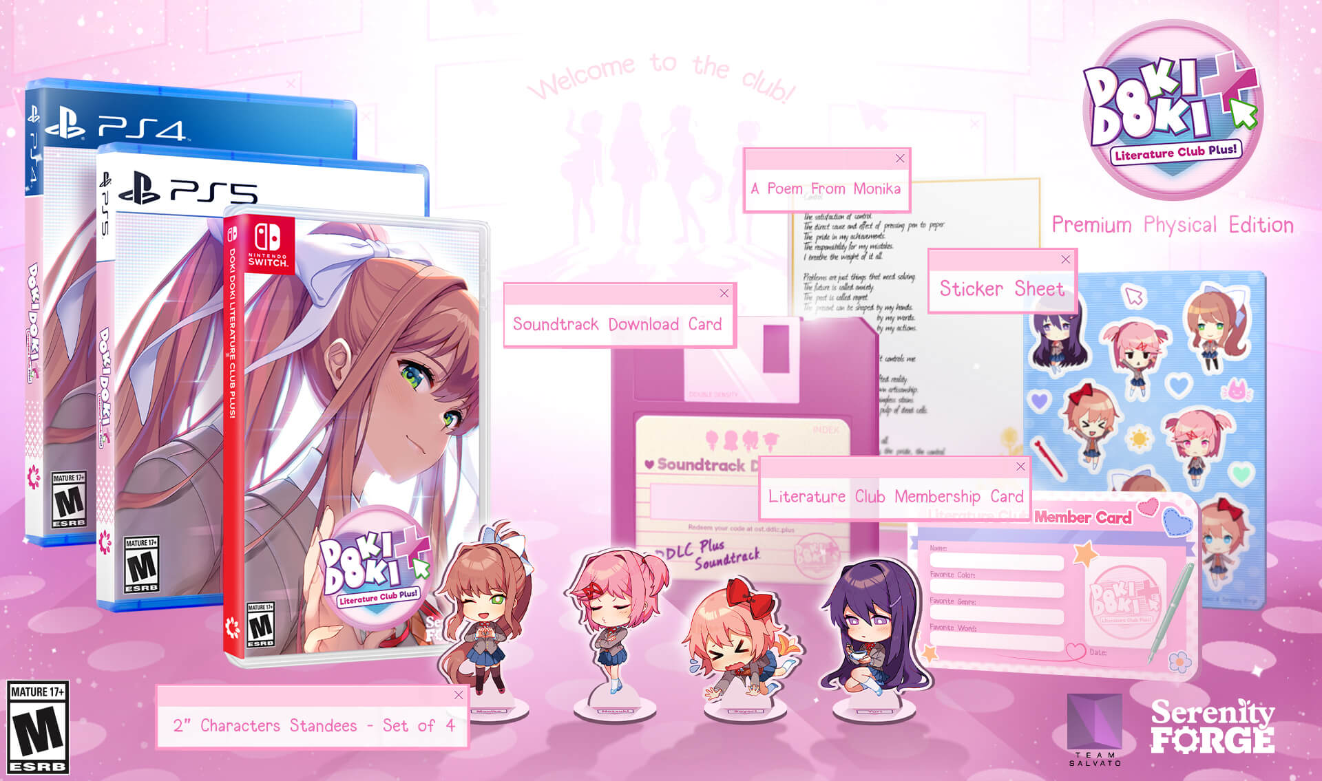 Doki Doki Literature Club Plus! é anunciado para Nintendo Switch