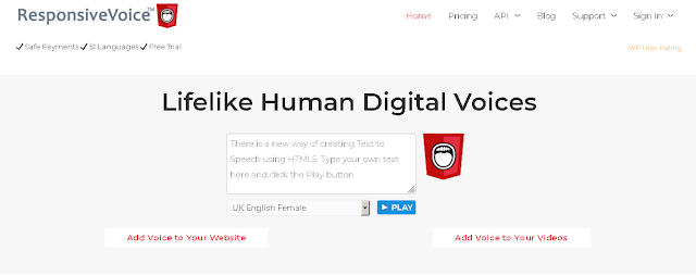 ResponsiveVoice text to speech ResponsiveVoice text to speech