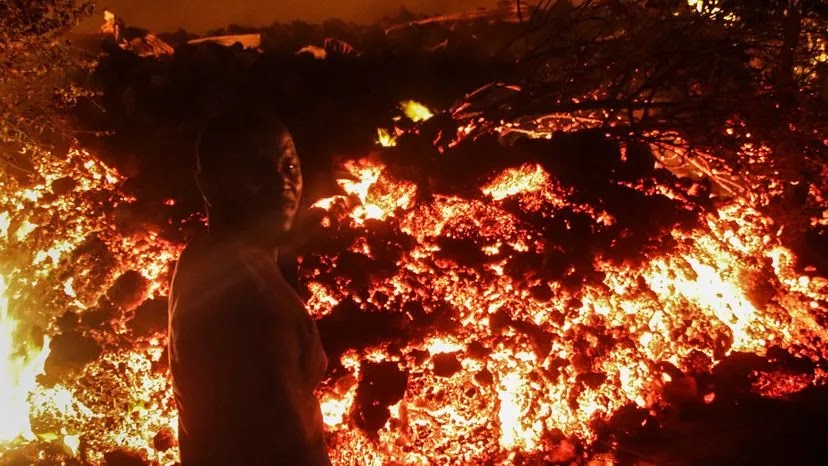 Congo, una erupción volcánica