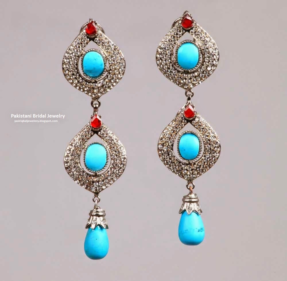 Pakistan Diamond Jewellers: Karachi New Girl Fashion 2014 Wedding Necklace Jewellery 24