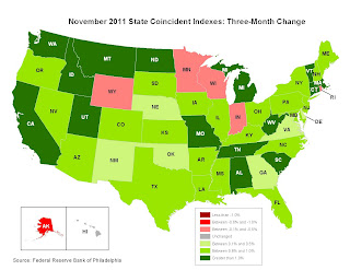 Philly Fed State Conincident Map