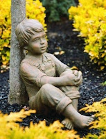 Estatuas de niños para el jardín