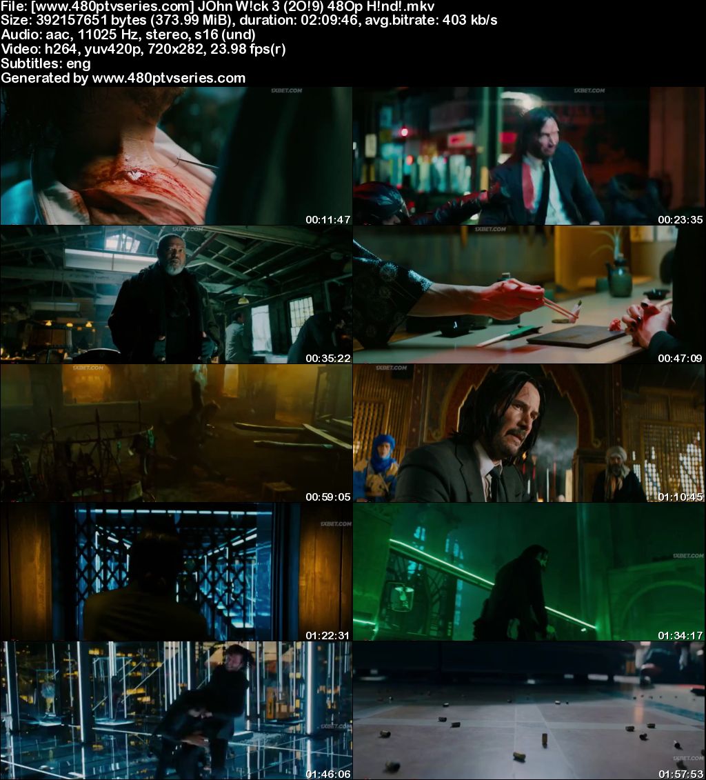 John Wick: Chapter 3 - Parabellum (2019) 350MB Full Hindi Dubbed Movie Download 480p Bluray Free Watch Online Full Movie Download Worldfree4u 9xmovies