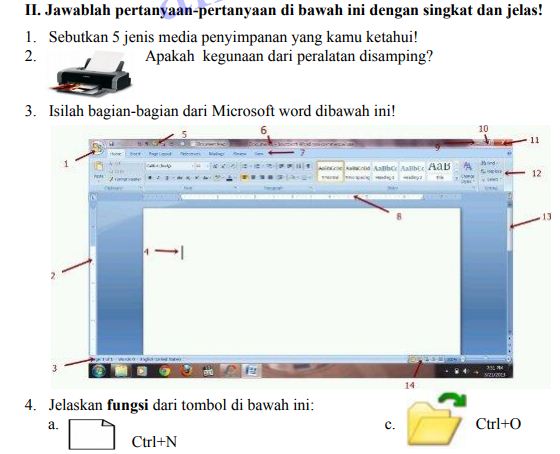3 Paket Soal UKK PAT TIK Kelas 7 Kurikulum 2013 + Kunci