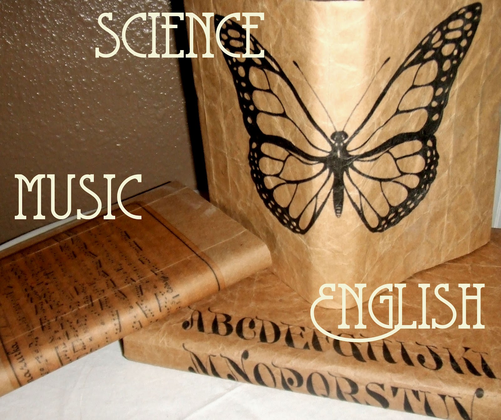 Jane Valentine Vintage Paper Bag School Book Covers with a Fresh Twist!