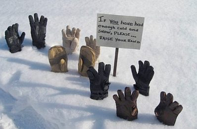 Snow hands