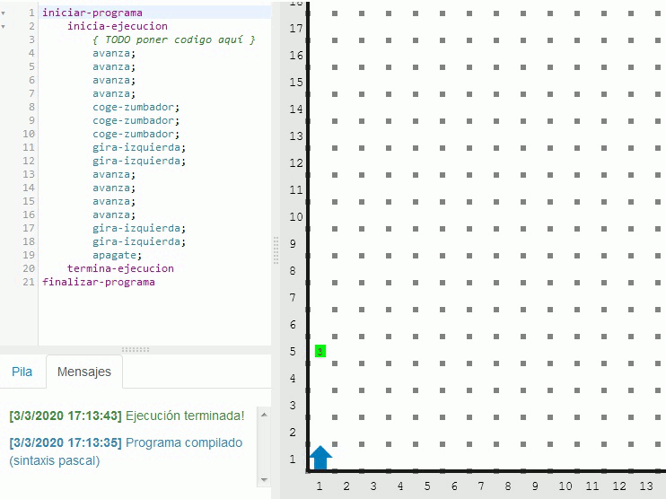 IA robotixyz Hola mundo en Karel