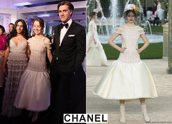 Princess Alexandre wore Chanel dress from Spring 2018 Couture Collection